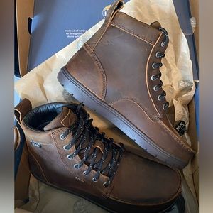 Lems Waterproof Boulder Boots Weathered Umber Unisex Mens 10.5 / Womens 12